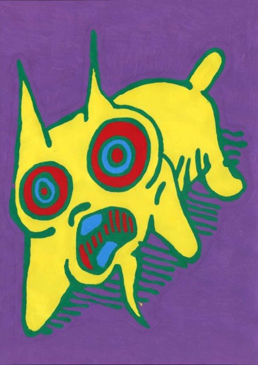 Yellow A3 panic dog